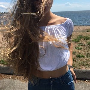 Pacsun White Crop top